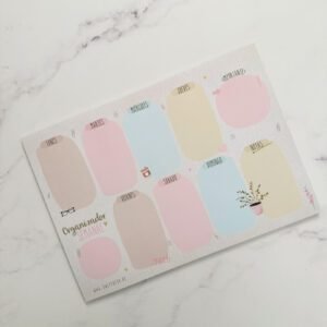 Organizador semanal pastel