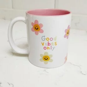 Taza Good Vibes Only - Flores