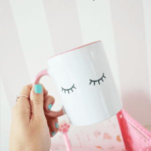 Taza Pink pestañas