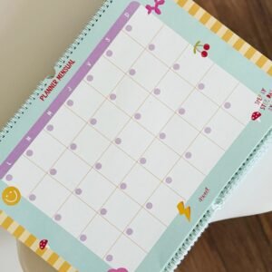 Planner mensual XL - aqua