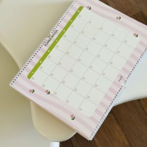 Planner XL mensual - rosado