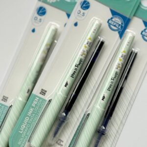 Boligrafo punta aguja con repuesto - aqua